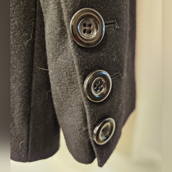 NWT - Just Sweet Wool Blend Black Peacoat - Size XL - Picture 7 of 10